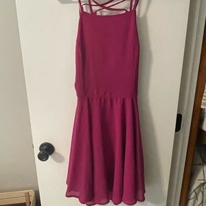 Beautiful magenta lulus cross back dress